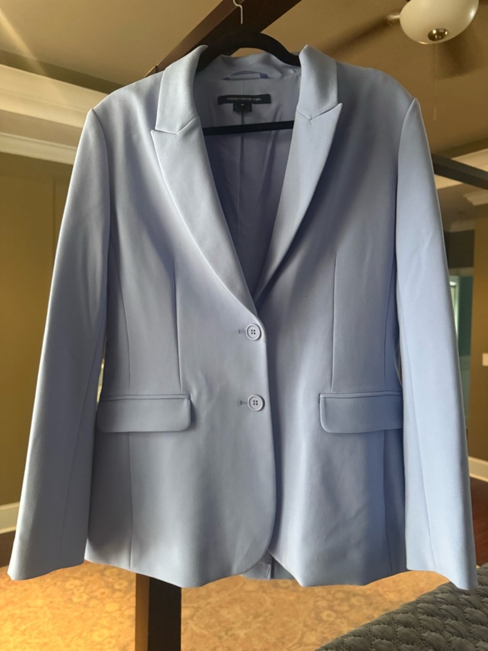 French Connection Blazer.  Women’s Medium Light Blue